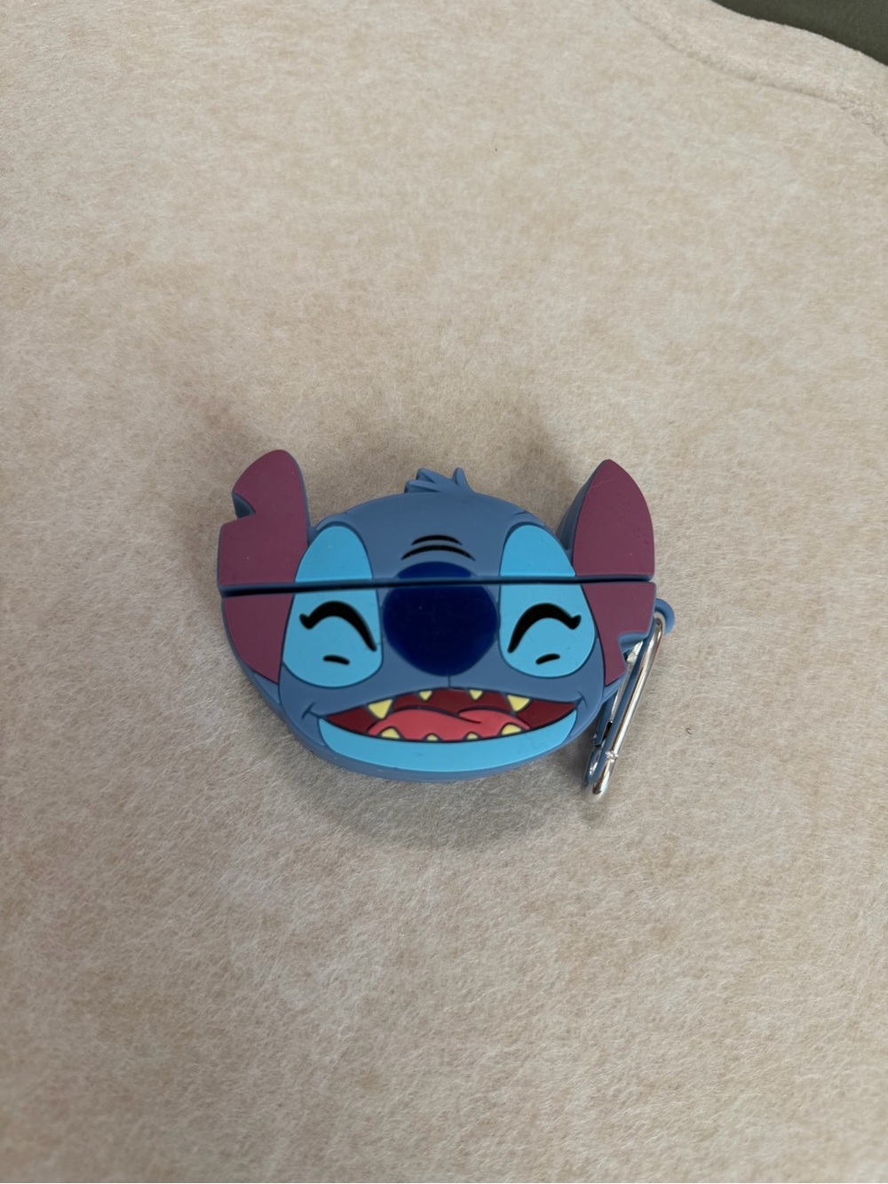 Disney Blue Stitch Silicone AirPods 3 Case with Purple Ears